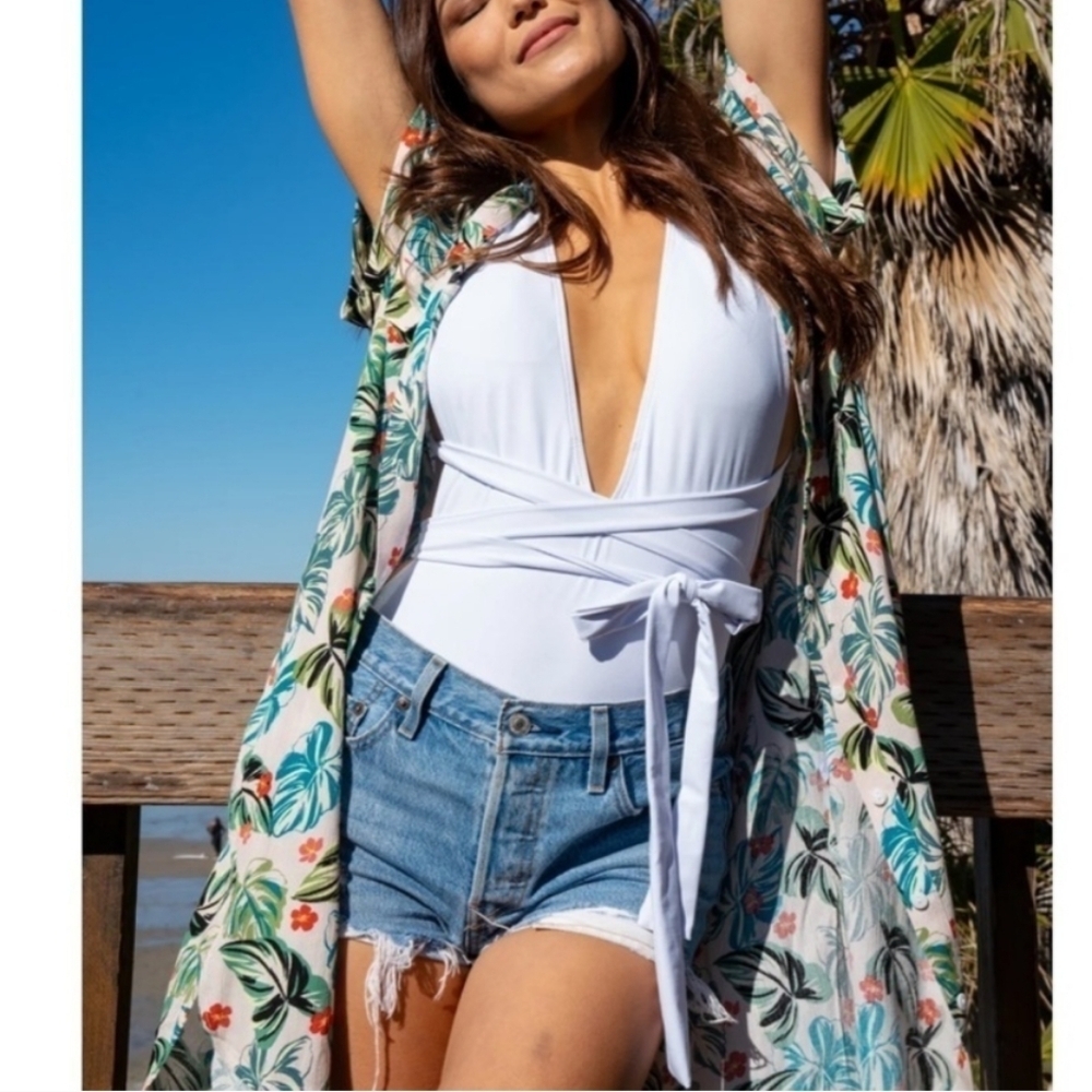 LOST + WANDER THE SEASCAPE COVER UP DRESS - LUAU